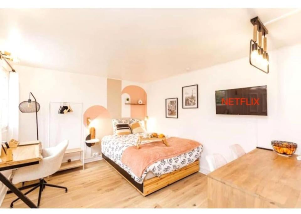 Charmant Studio Lumineux Calme Asnières Kültér fotó
